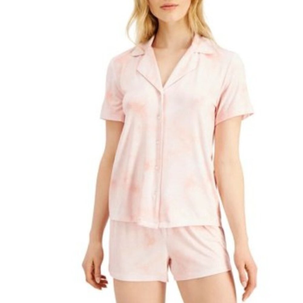 INC International Concepts Womens Small Tie Dye Heavenly Soft Pajama Top 1324